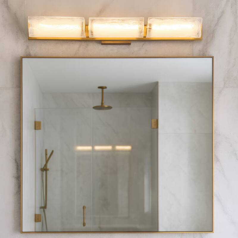 Varaluz Mingle Bathroom Vanity Light - Satin Brass