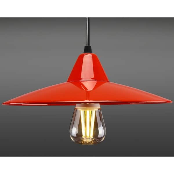 Shop Red Industry Style Pendant Vintage Ceiling Light