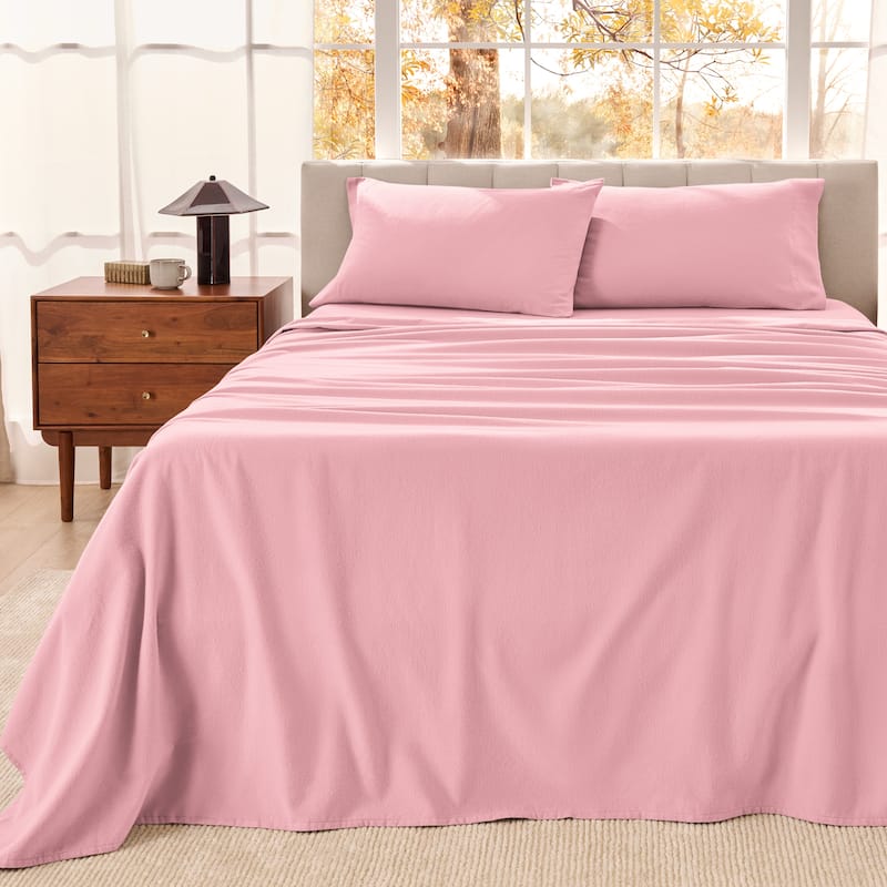 Bare Home Organic Cotton Flannel Sheet Set
