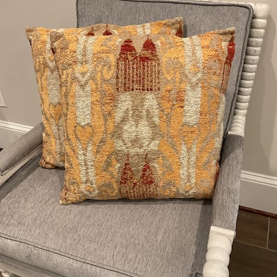 HERAT ORIENTAL Handmade Chenille Throw Pillow Set