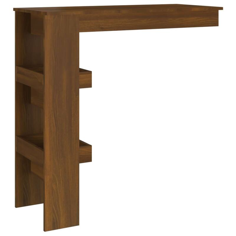 vidaXL Wall Bar Table Kitchen Bar Dining Table Computer Desk Engineered Wood - 40.2" x 17.7" x 40.7"