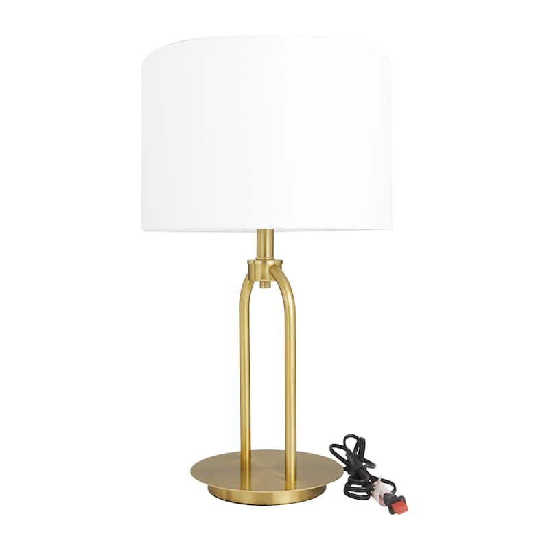 Metal Paper Clip Floor Lamp - Gold - Roche River Decor