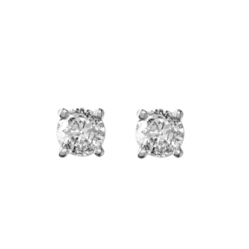 EFFY 14K White Gold Diamond Earrings