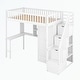 preview thumbnail 21 of 33, Twin size Loft Bed with Bookshelf,Drawers,Desk,and Wardrobe
