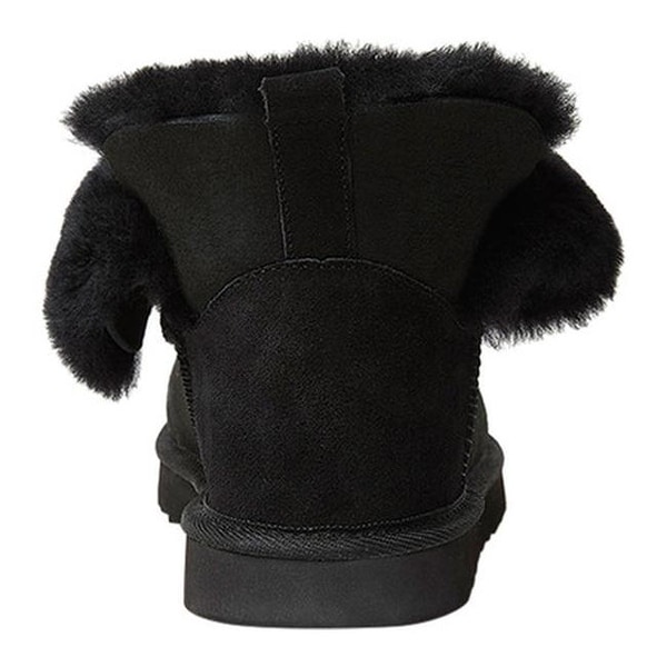 womens black bootie slippers
