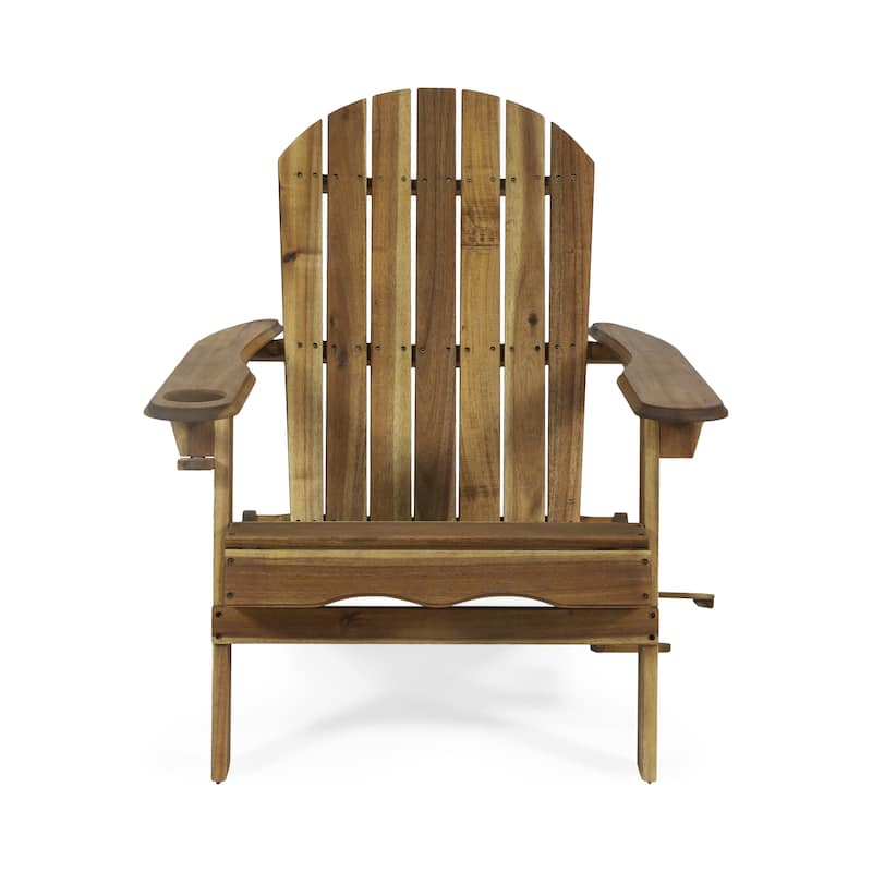 Bellwood Outdoor Acacia Wood Folding Adirondack Chairs (Set of 2) by Christopher Knight Home