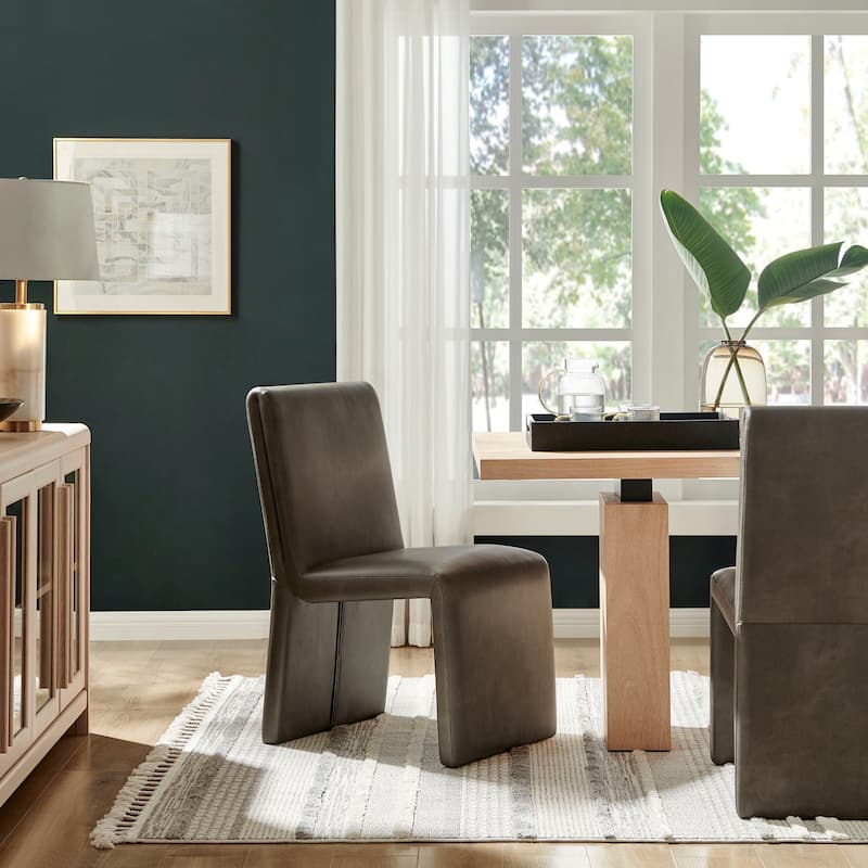 Emory Fabric Upholstered Dining Side Chair by Modway -  Mushroom