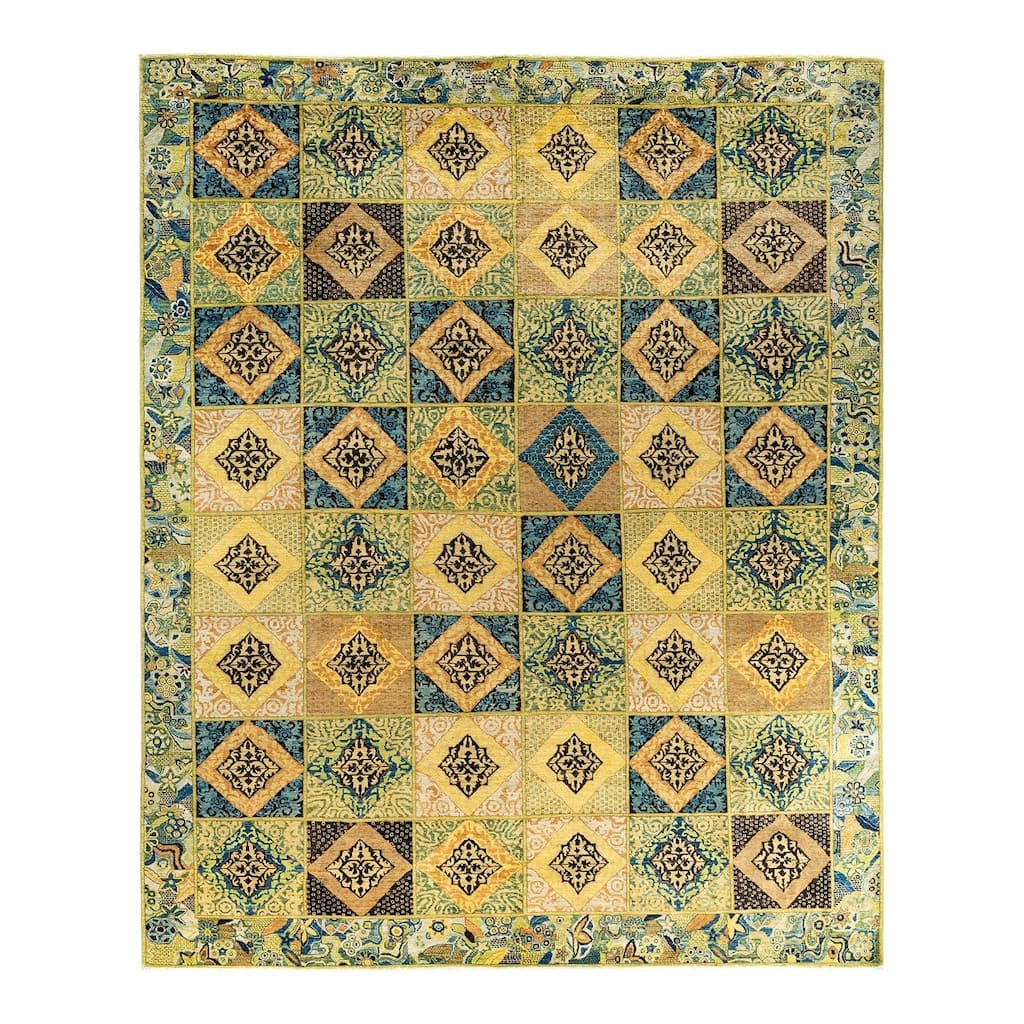 Overdyed, One-of-a-Kind Hand-Knotted Area Rug - Multi - 10' 3" x 12' 8"