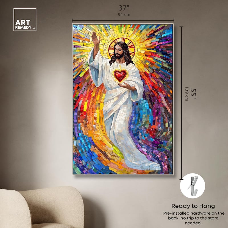 Blocks of Benediction II Canvas by Art Remedy