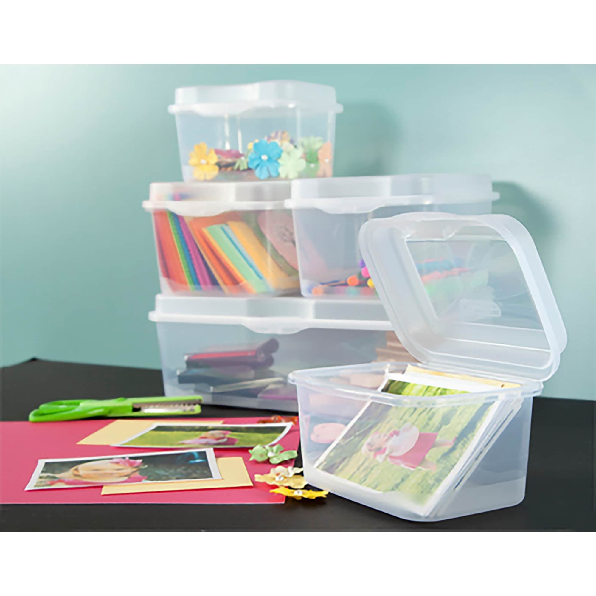 Sterilite Clear Plastic Flip Top Latching Storage Box Container w/ Lid (36  Pack) - 0.3 - Bed Bath & Beyond - 35793792