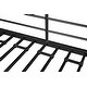 preview thumbnail 15 of 13, Black Twin Size Metal Loft Bed with Table, Shelves, Heavy-duty Sturdy Metal, Built-in Table, Safety Guardrail