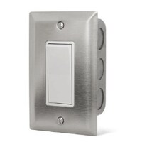 Single on/off switch s/s wall PLT/gangbox - 14-4400 - Bed Bath & Beyond ...