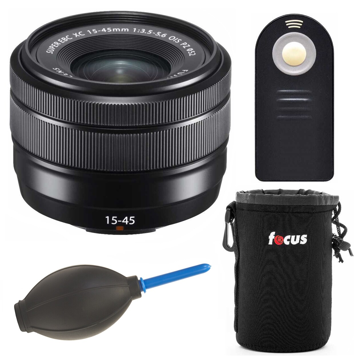 Fujifilm Xc 15 45mm F 3 5 5 6 Ois Pz Lens Black And Accessories Bundle Overstock