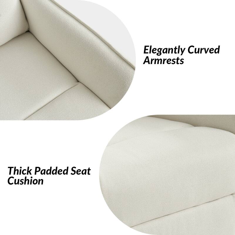 Curtis Rocker Swivel Recliner with Two Side Pockets Set of 2 by HULALA HOME