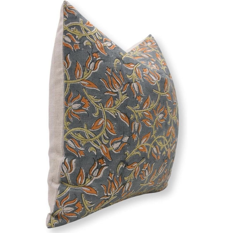 Fabdivine Linen Bohemian Block print pillow Cover