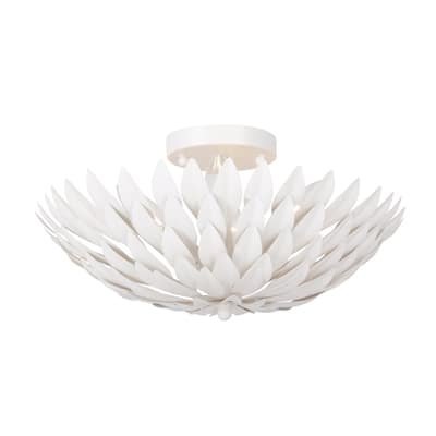 Broche 4 Light Matte White Ceiling Mount - 16'' W x 6.25'' H