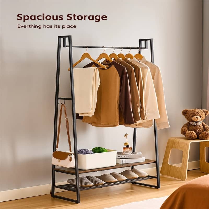 Clothes Rack for Hanging Clothes - 15"D x 35"W x 63"H