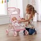 preview thumbnail 3 of 8, Badger Basket Folding Doll Umbrella Stroller - Pink/Gingham