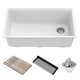 preview thumbnail 41 of 122, KRAUS Bellucci Workstation Undermount Granite Composite Kitchen Sink