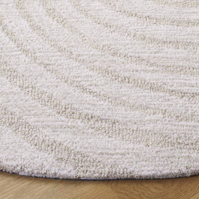 SAFAVIEH Handmade Novelty Blerona Swirl Wool Rug