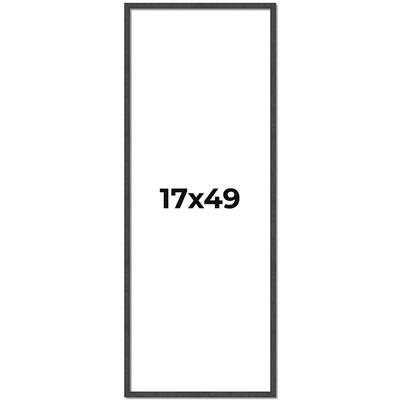 17x49 Frame Brown Picture Frame - Complete Modern Photo Frame Includes