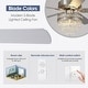 preview thumbnail 30 of 34, 52"/62" Modern Crystal Chandelier Ceiling Fan Light,Reversible Airflow,E12 Bulbs,for Bedroom,Kitchen,Patio