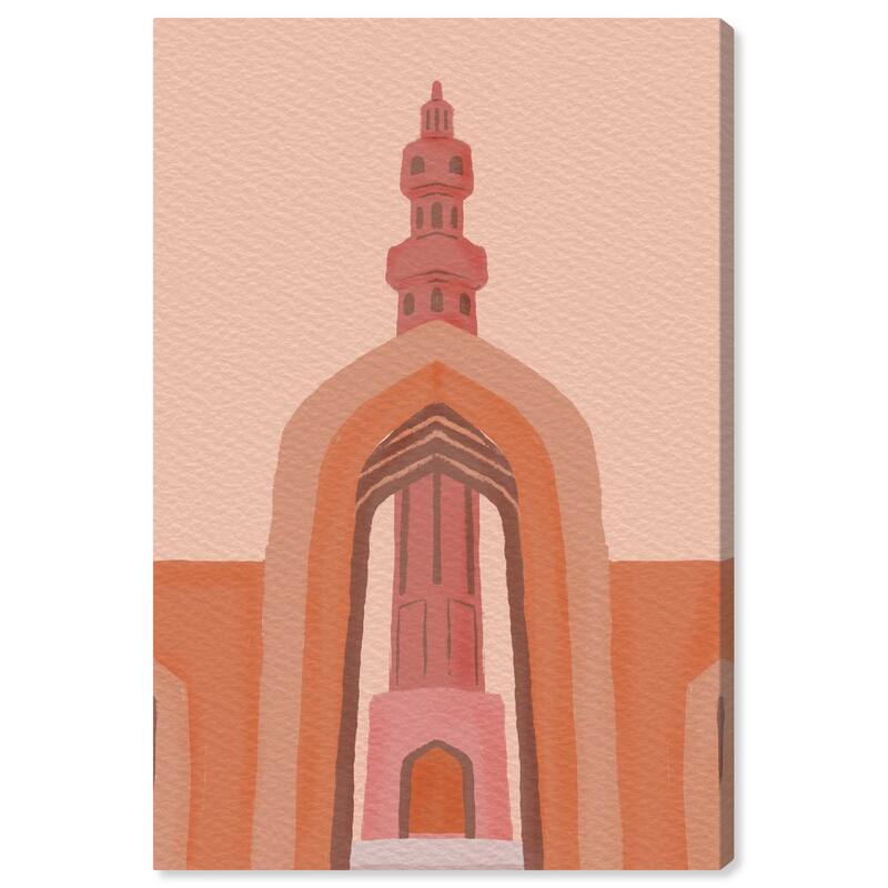Wynwood Studio Canvas Architecture and Buildings Arch to the Lost City Orange and Bohemian & Eclectic Wall Art Canvas Print