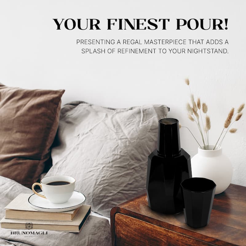 Bruno Magli 2 piece Geo Carafe Set - 37.2 oz