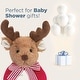 preview thumbnail 5 of 4, Bearington Baby Lil' Reindeer Christmas 5.5" Plush Rattle