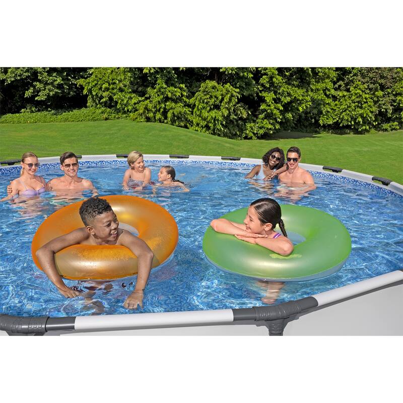 Bestway Steel Pro MAX 18'x48" Round Above Ground Swimming Pool with Pump & Cover - 18' x 48"