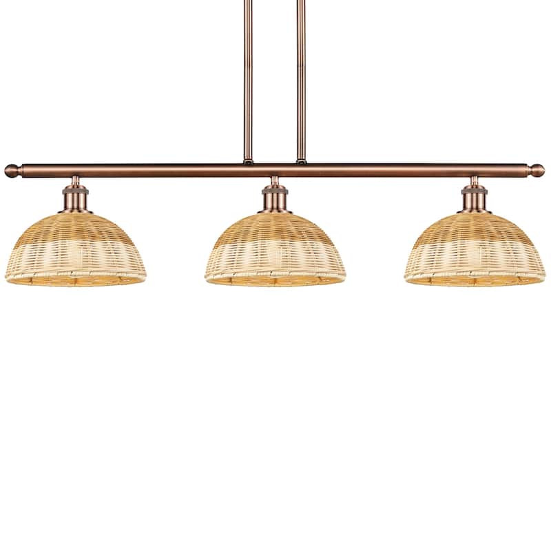 Innovations Lighting 516-3I-9-36 Bristol Natural II Linear Bristol - Antique Copper / Natural