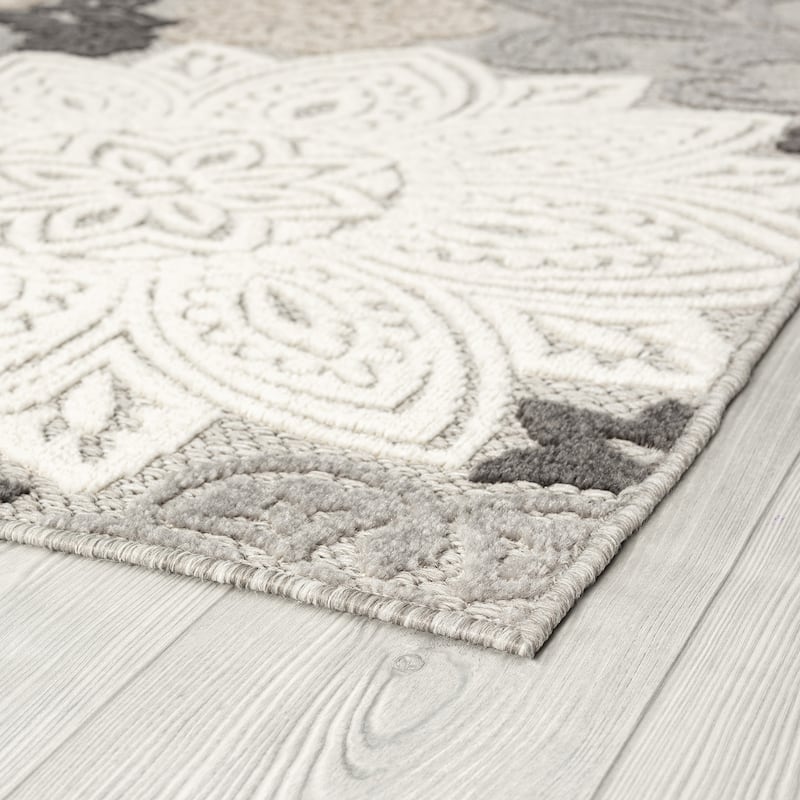 Origin Coastal Floral Indoor/Outdoor Area Rug