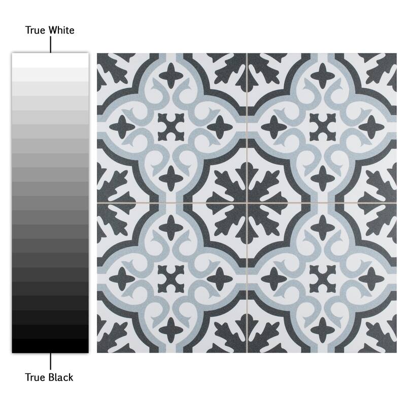 Merola Tile Berkeley Essence Sky 17-3/4" x 17-3/4" Porcelain Floor and Wall Tile