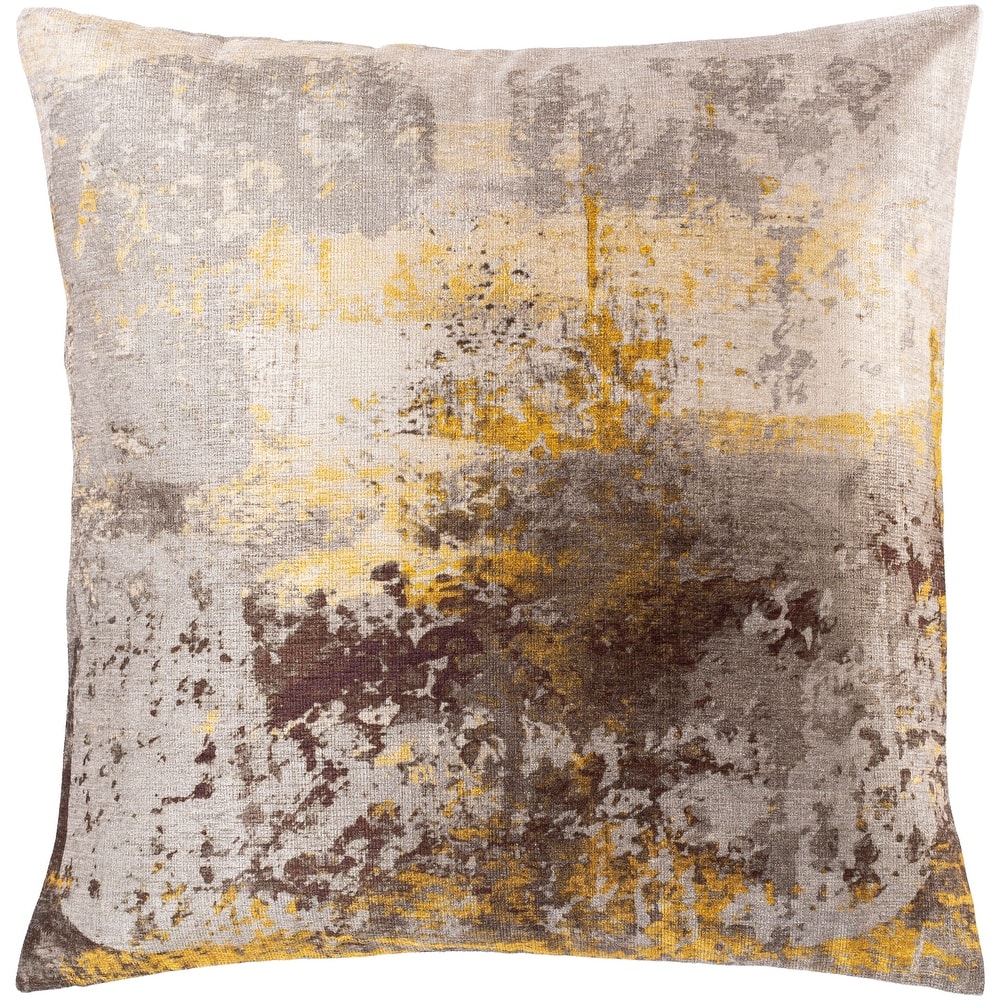 Petrina Abstract Printed Chenille Throw Pillow
