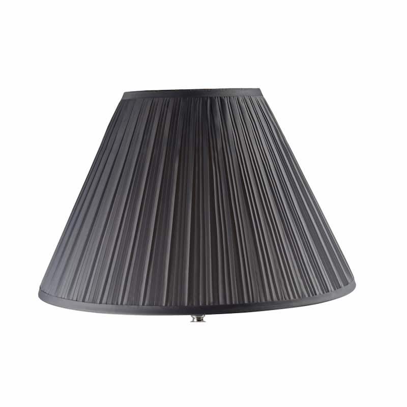27.5" Tall Metal Table Lamp, Silver and Gray