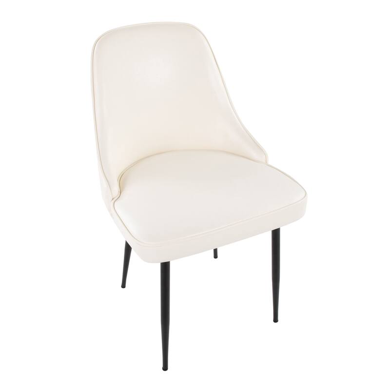 Silver Orchid Naldi Faux Leather Dining Chair - Set of 2