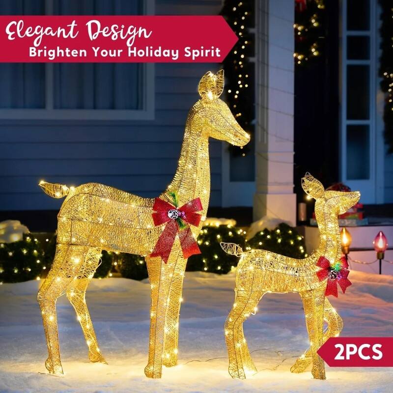 2 Packs Reindeer Christmas Decoration