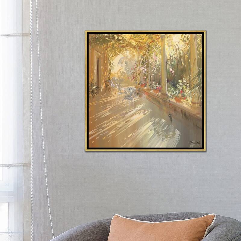 iCanvas "Under The Arbor" by Laurent Parcelier Framed Canvas Print