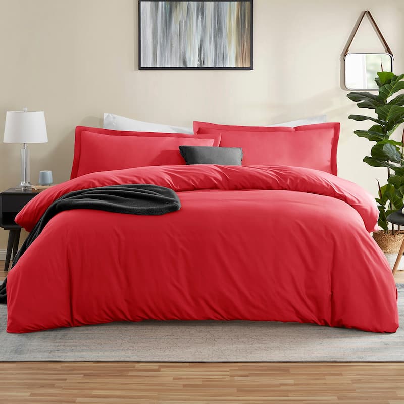 Emperyan 7 PC Bedding Set, Luxury Microfiber Duvet Cover With Sheets Bed Sets