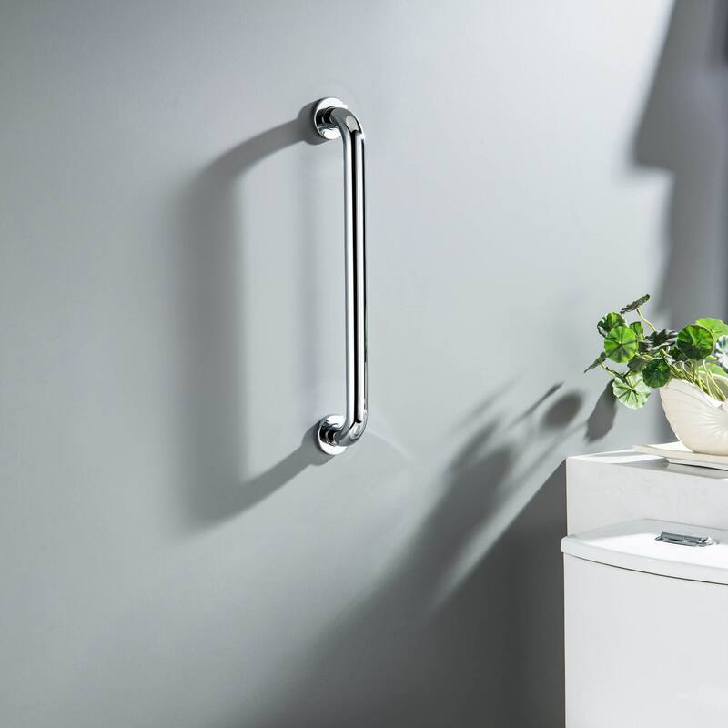 Bathroom Safety 18-Inch Length Stainless Steel Shower Grab Bar with Concealed Screws