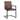 Greyson Genuine Full Grain Leather and Steel Modern Dining Arm Chair