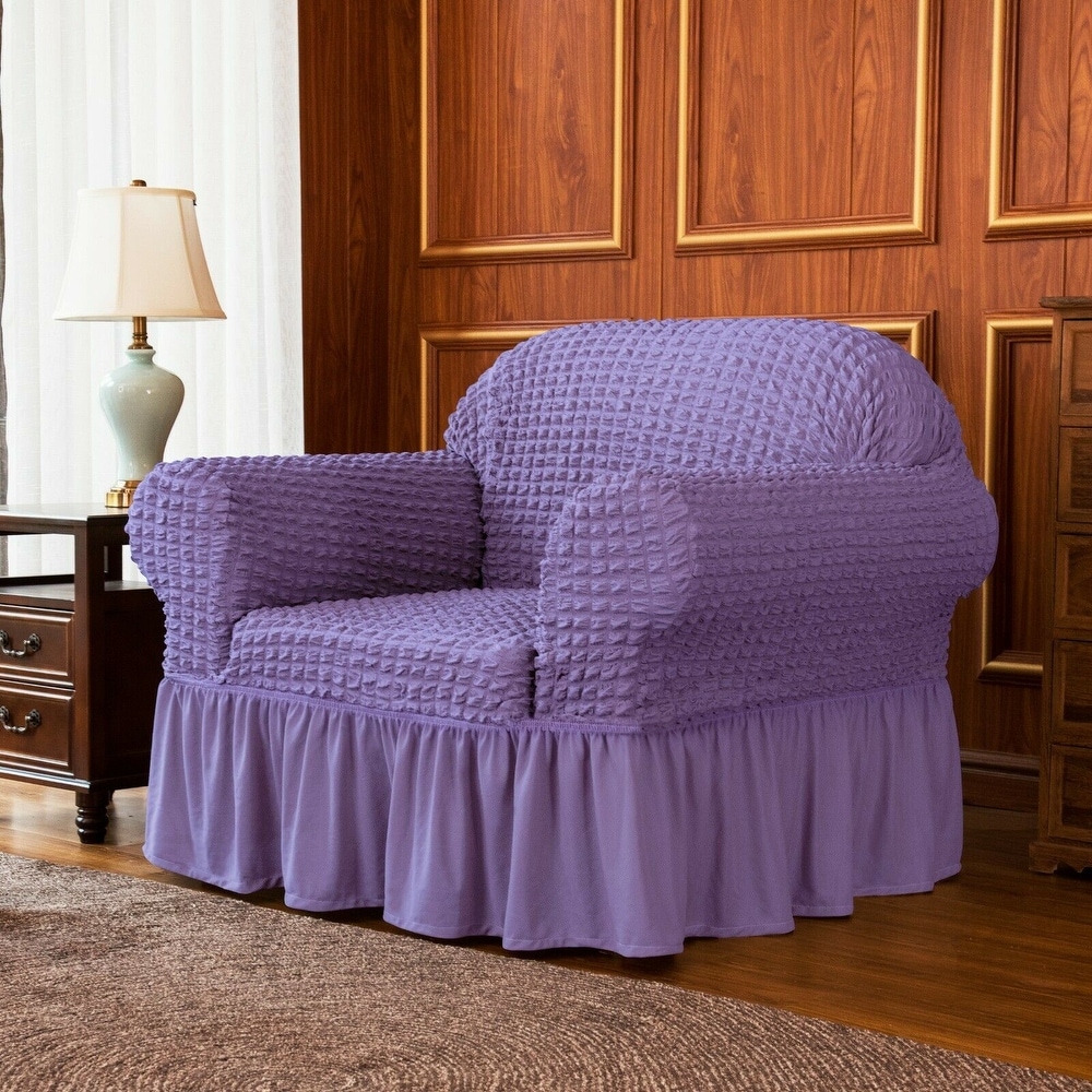 Dark purple online chair covers