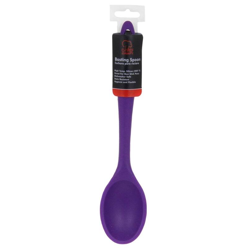 Chef Craft 11" Premium Heat Resistant Silicone Cooking / Basting Spoon