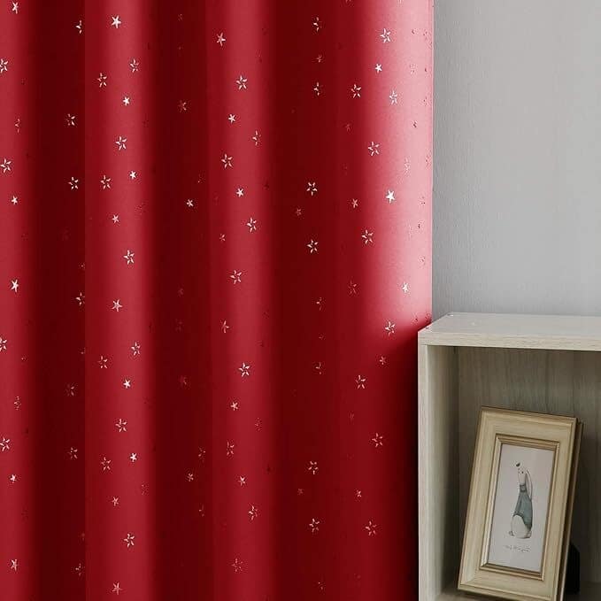 Silver Star Room Darkening Grommet Curtains 2 Panels