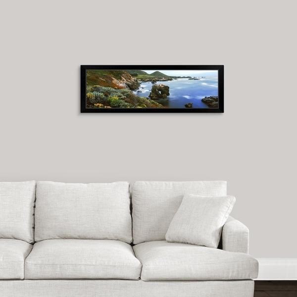 "Coastline, Garrapata State Park, Monterey, California" Black Framed Print