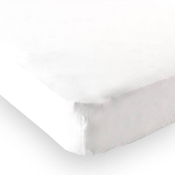slide 1 of 1, Luvable Friends Baby Fitted Crib Sheet, White Solid, One Size - White Solid - One Size One Size - White Solid