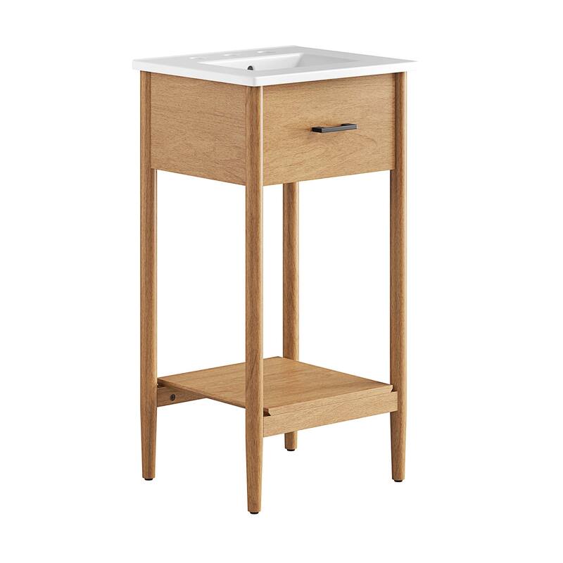 Zaire 18"/24"/30"/36"/48" Bathroom Vanity with White Sink Top