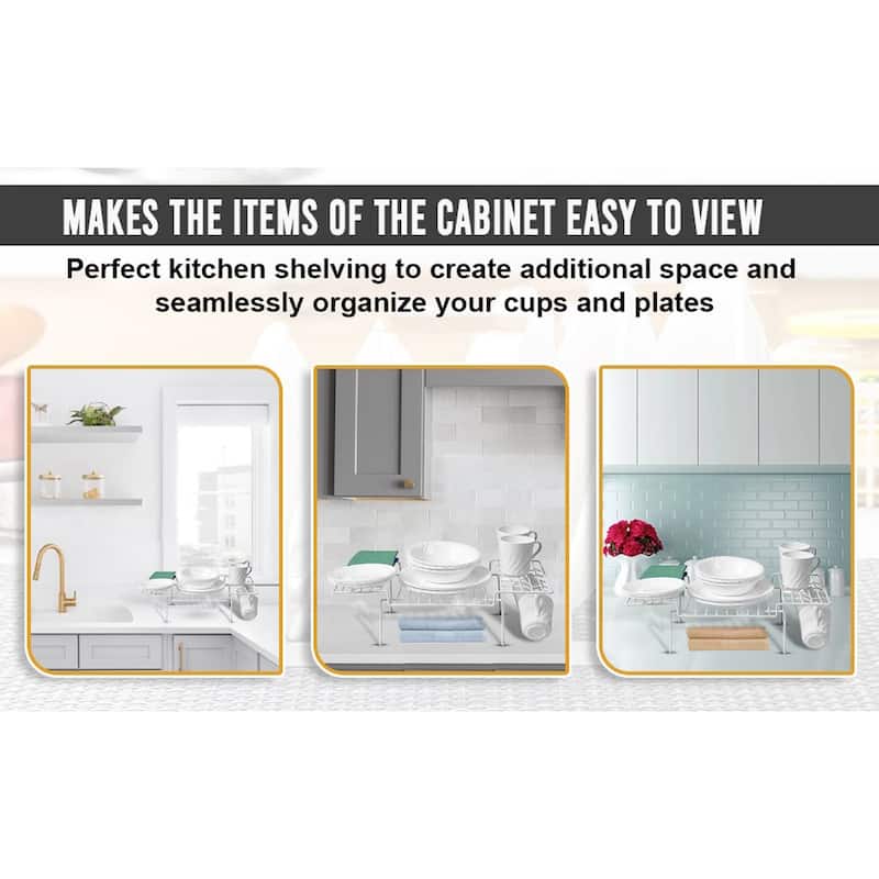 Ybm Home Wire Kitchen Counter and Cabinet Helper Shelf