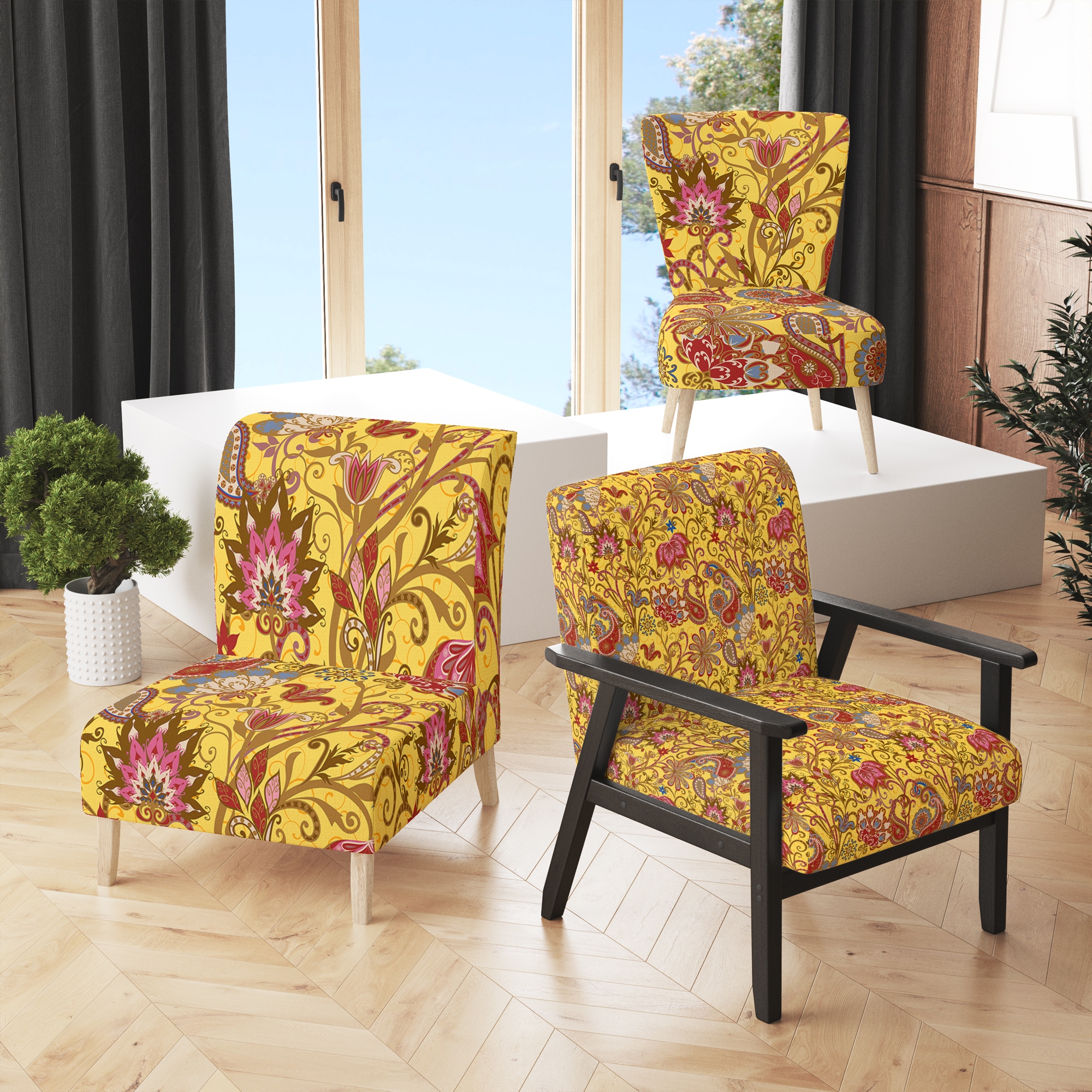 Traditional style accent shop chairs