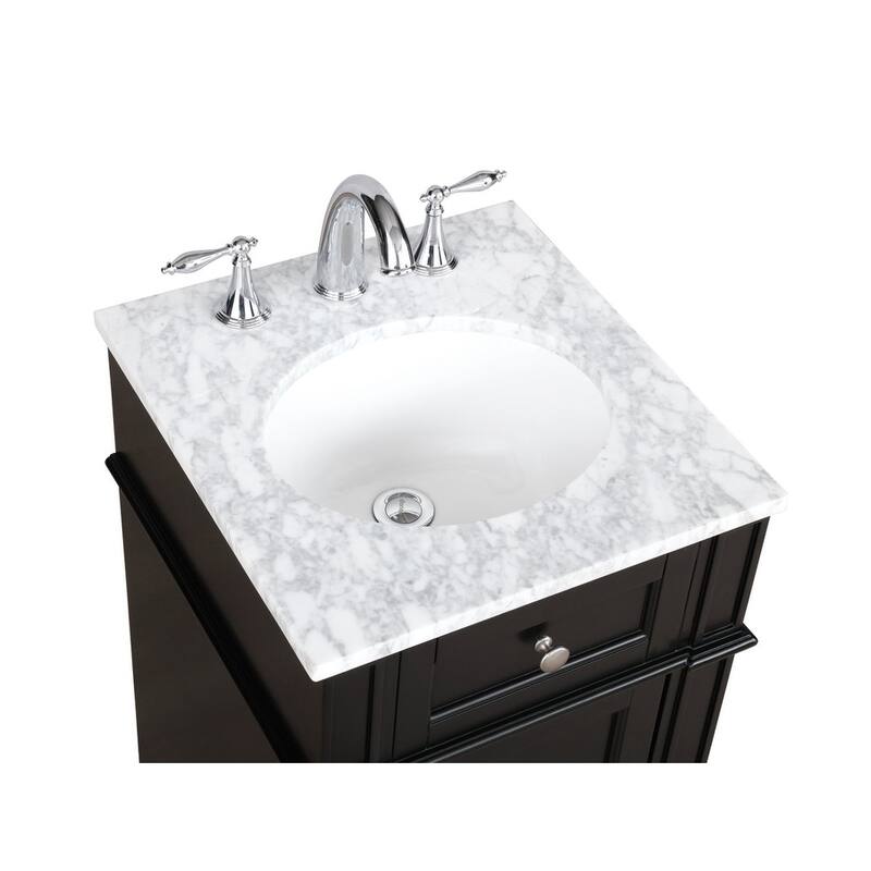 Pearson Carrara White Marble Top Bathroom Vanity Set Bed Bath